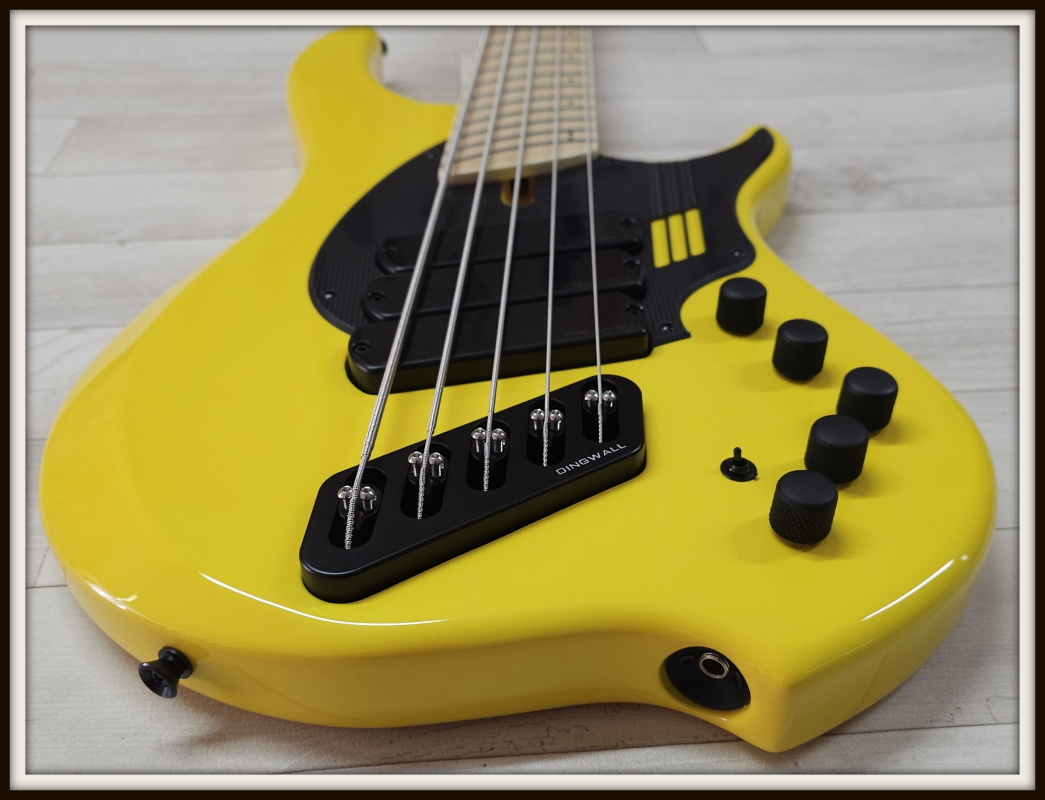 Dingwall NG3 5-String Nolly, Ferrari Yellow LTD, Limited Run